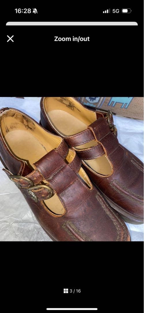 イングランド製 Dr.Martens メリージェーン UK6 25cm ブラウン