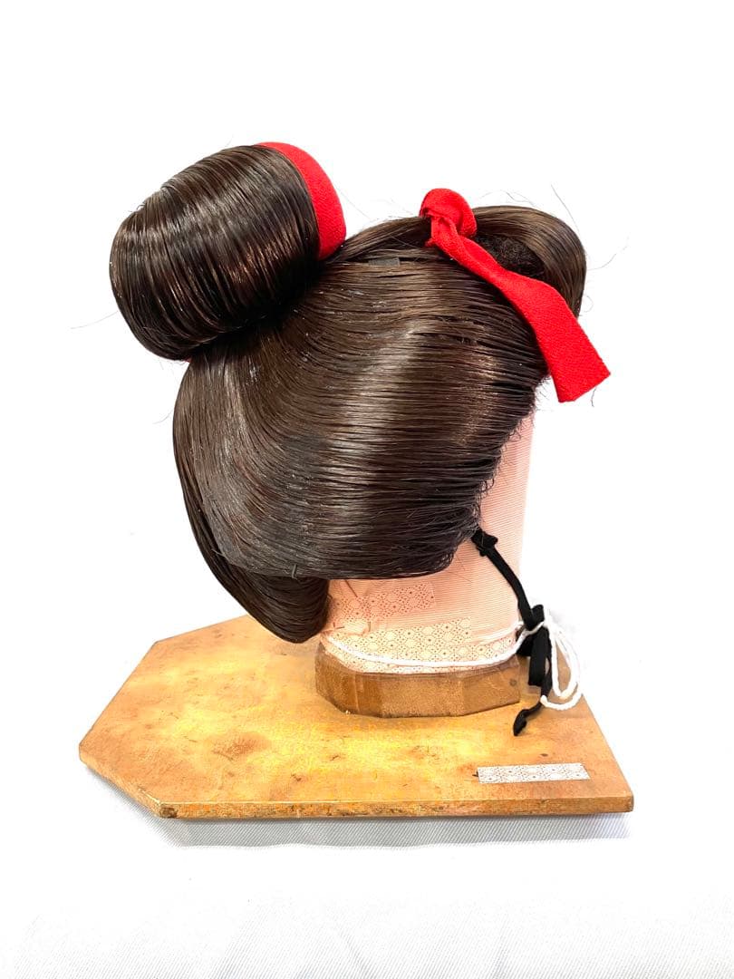 舞妓(半かつら、中サイズ) 中古日本髪かつら、舞踊かつら、大衆演劇かつら