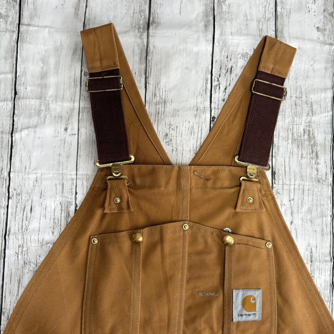 USA製 Carhartt カーハート ダック地 ダブルニー オーバーオール