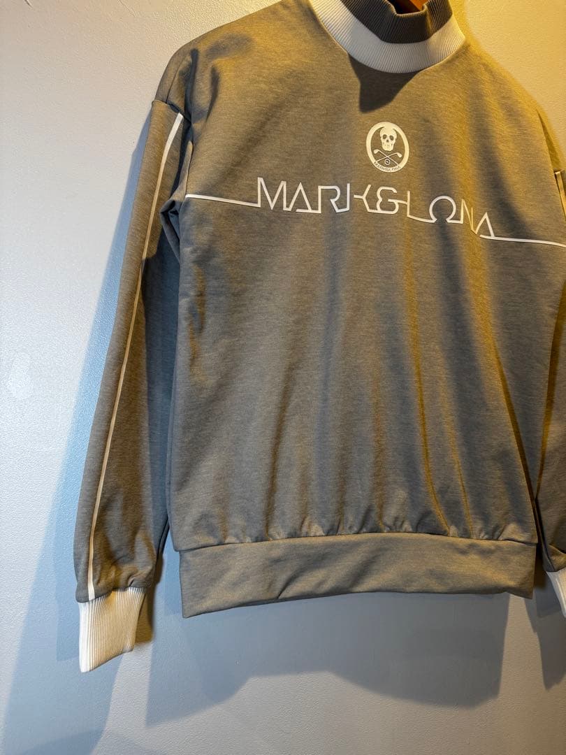 MARK&LONA BTL Mock Neck fleece |グレー XS