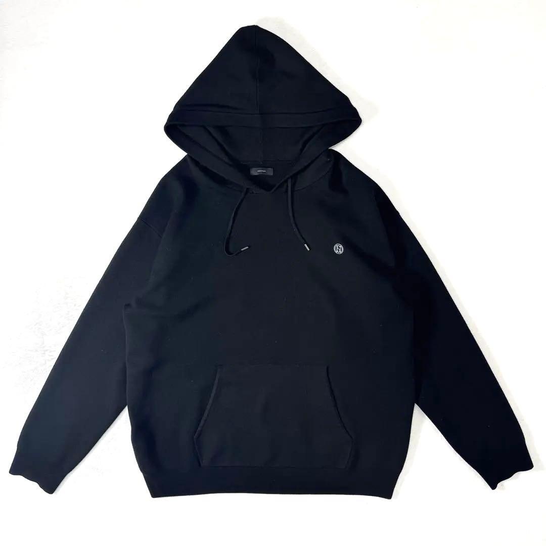 OBSIDIAN オブシディアン ハイゲージウール ニットフーディー XL 黒