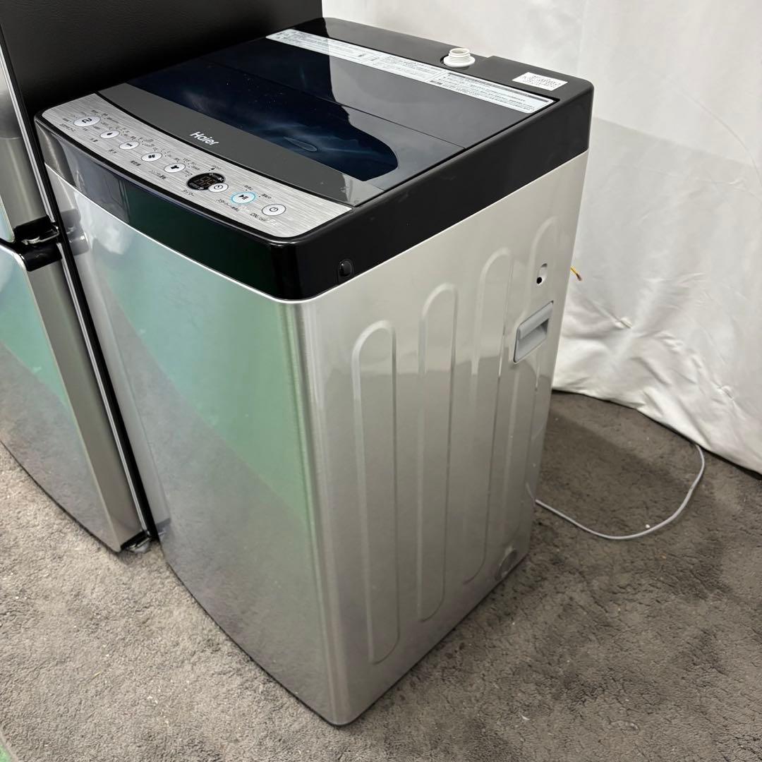 574⭕️冷蔵庫　洗濯機　セット　一人暮らし　設置無料　安い　おすすめ　シルバー