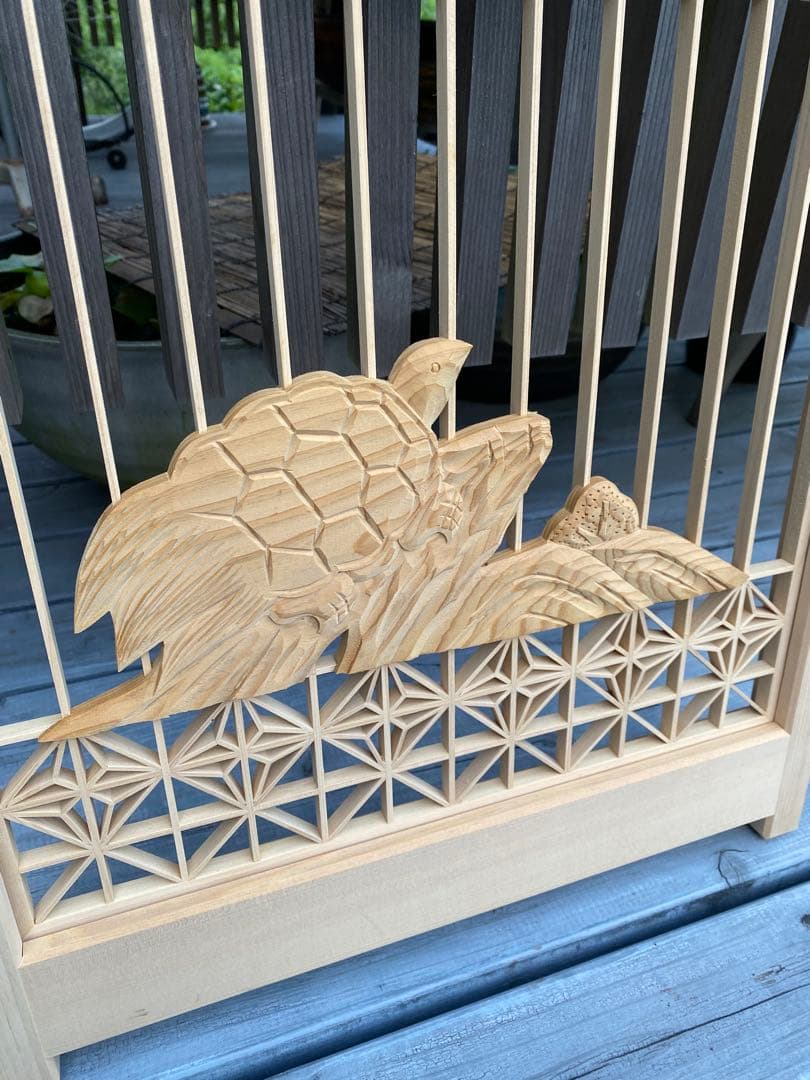 欄間　組子細工　建具　古民家　4枚セット