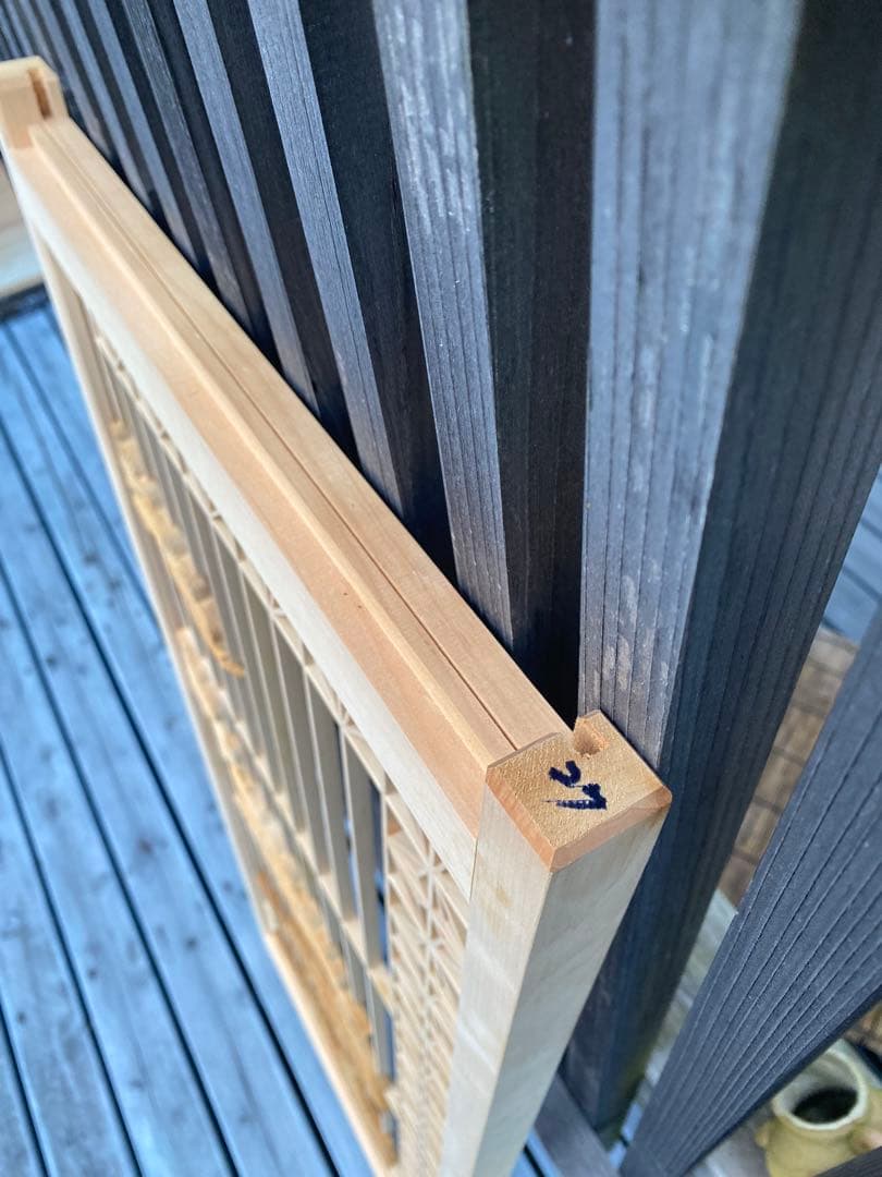 欄間　組子細工　建具　古民家　4枚セット