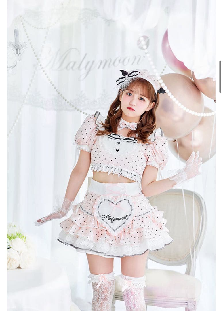 ベイビーフリルドットメイド【Malymoon】【CS25040】