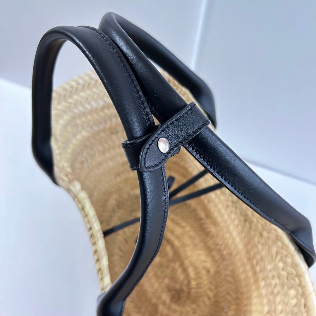 J&M DAVIDSON M Basket かごバッグ ハンドバッグ ブラック