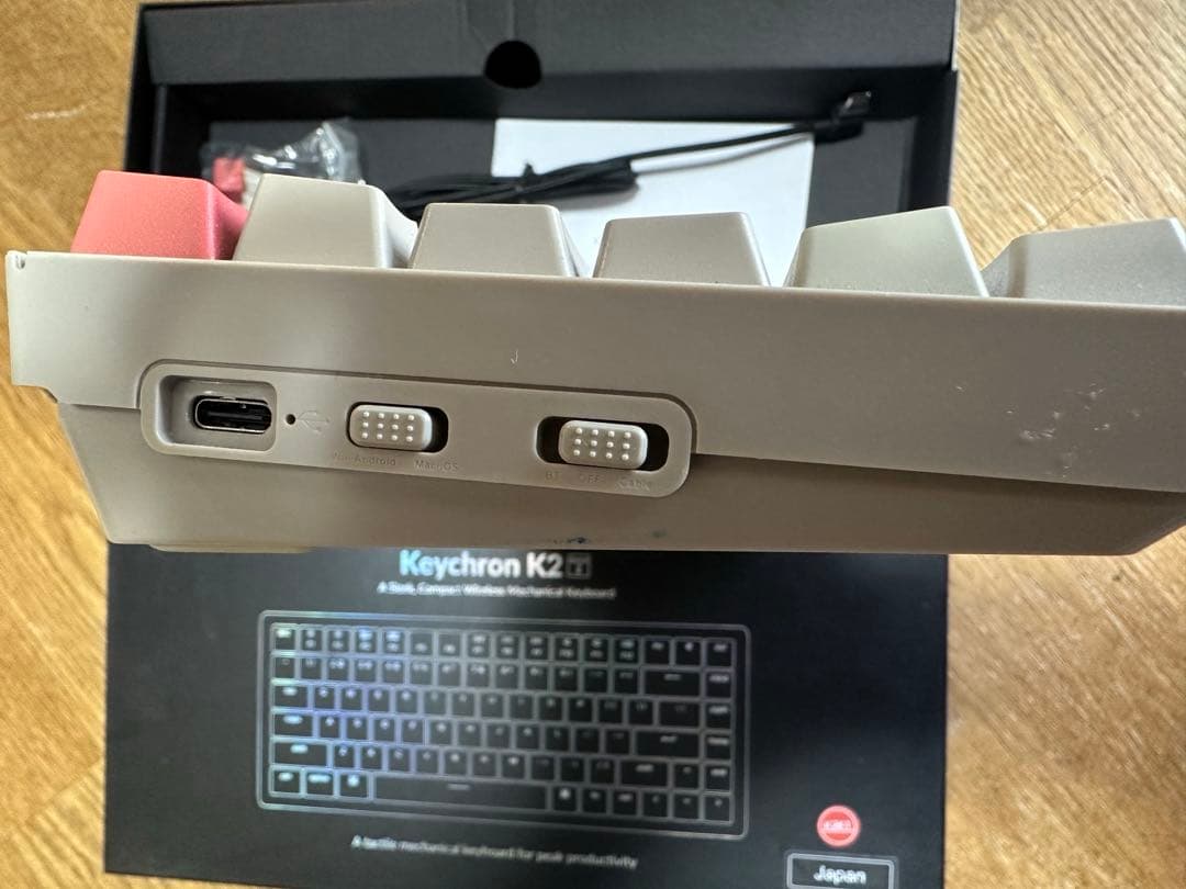 Keychron K2 Version2 コンパクト　英語　キーボード　赤軸