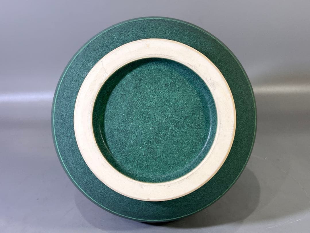 DT694 爐鈞釉 双耳花生 瓶 作家物 美品