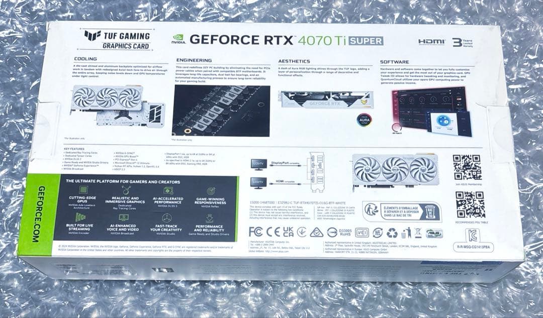 展示品 TUF GAMING rtx4070ti super16GB BTF