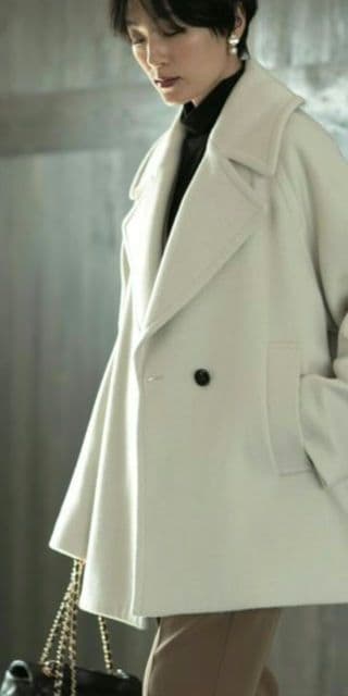 OPAQUE.CLIP　ウールカシミヤブレンド　Pコート　M