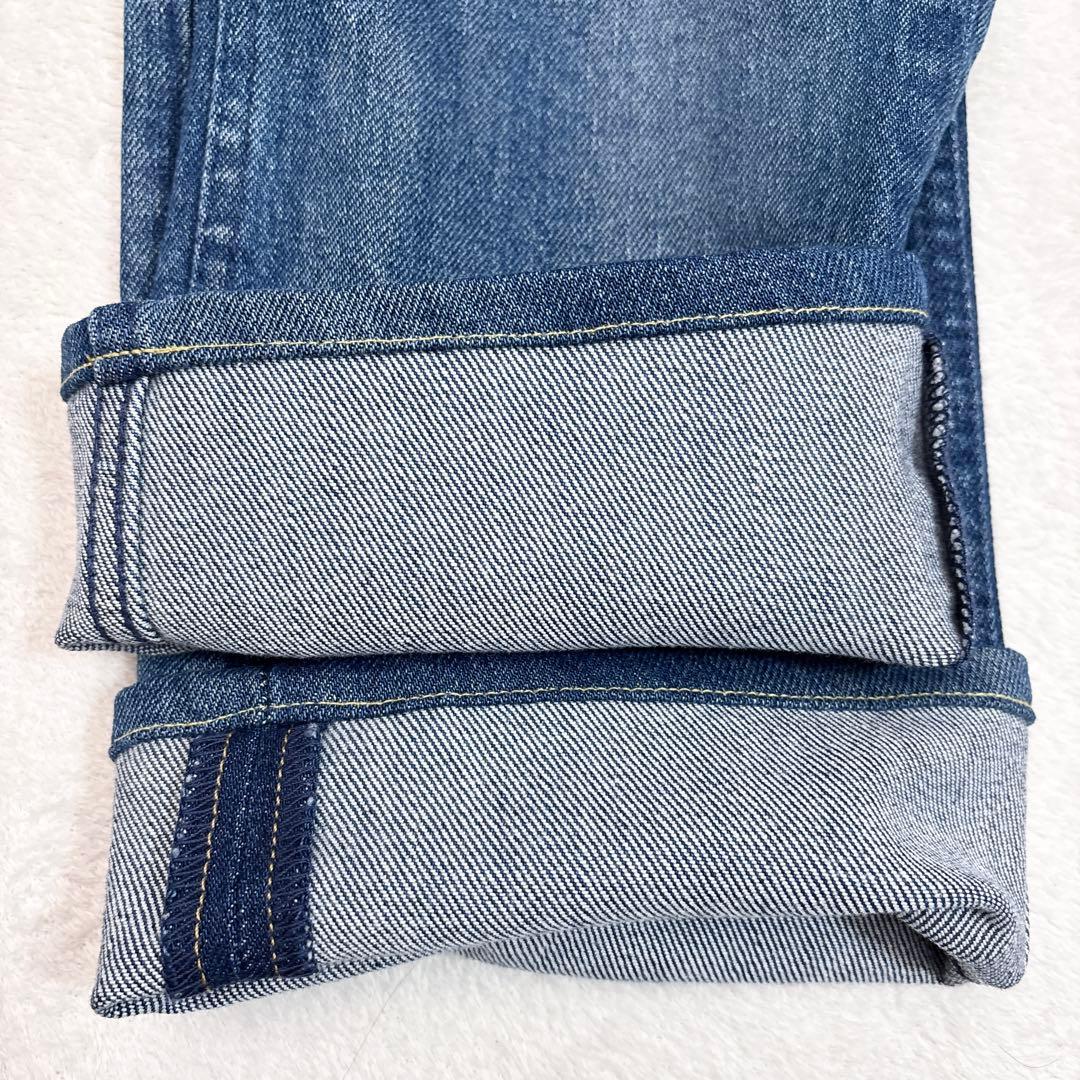 未使用級 YANUK MICHEL ミシェル 30 ストレッチ ヒゲ ハチノス