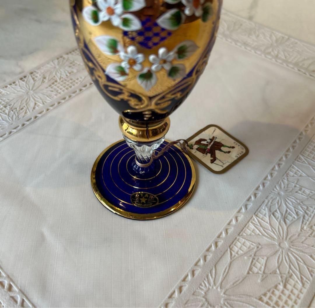 Italy製 ムラーノ ベネチアガラス 花瓶 フラワーベース