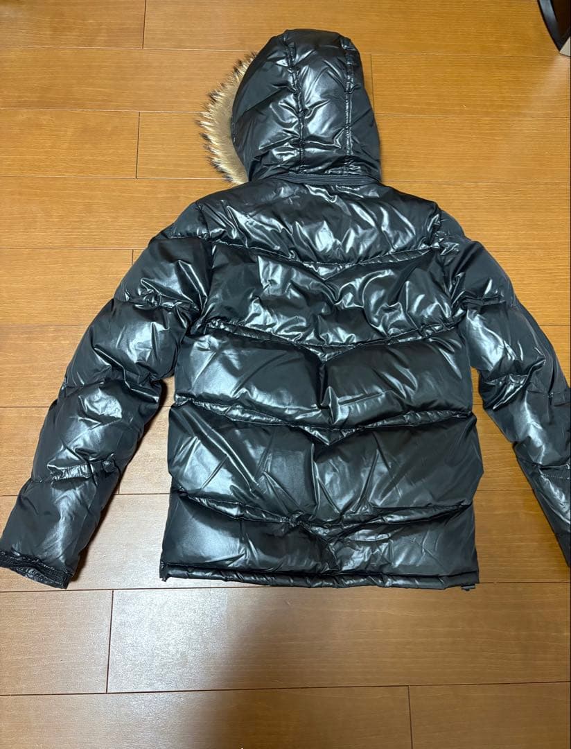 ikka イッカ ダウンジャケット M ファー 光沢 y2k お兄系 ギャル男