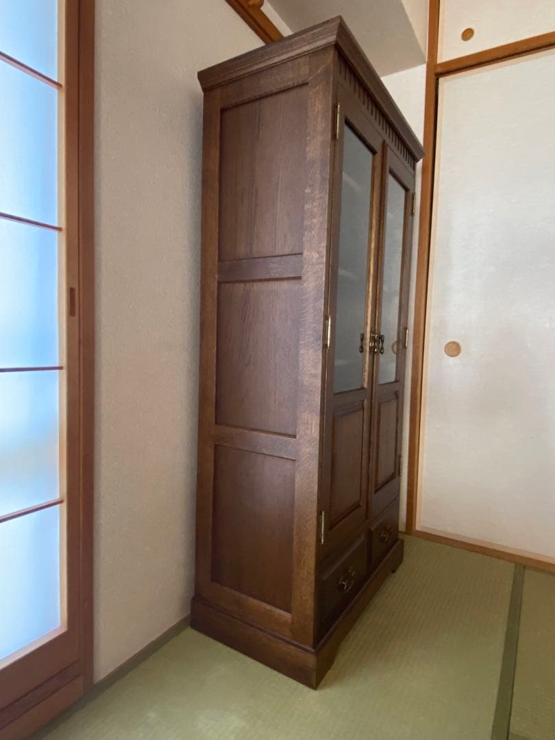 葉山ガーデン　書棚　キャビネット　葉山家具　クラシック