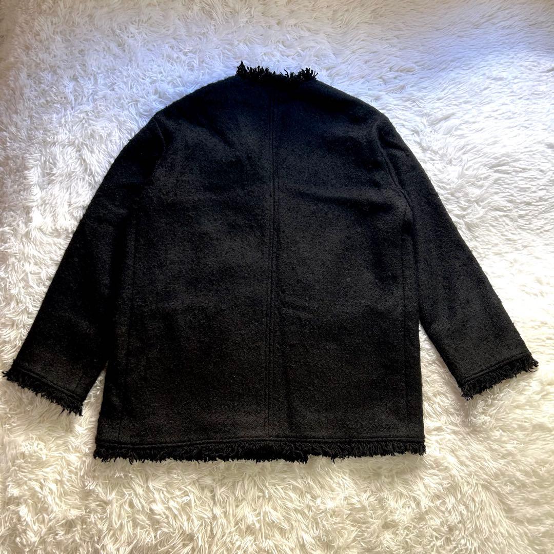 JOURNAL STANDARD ツイードジャケット　ノーカラー　金ボタン　23