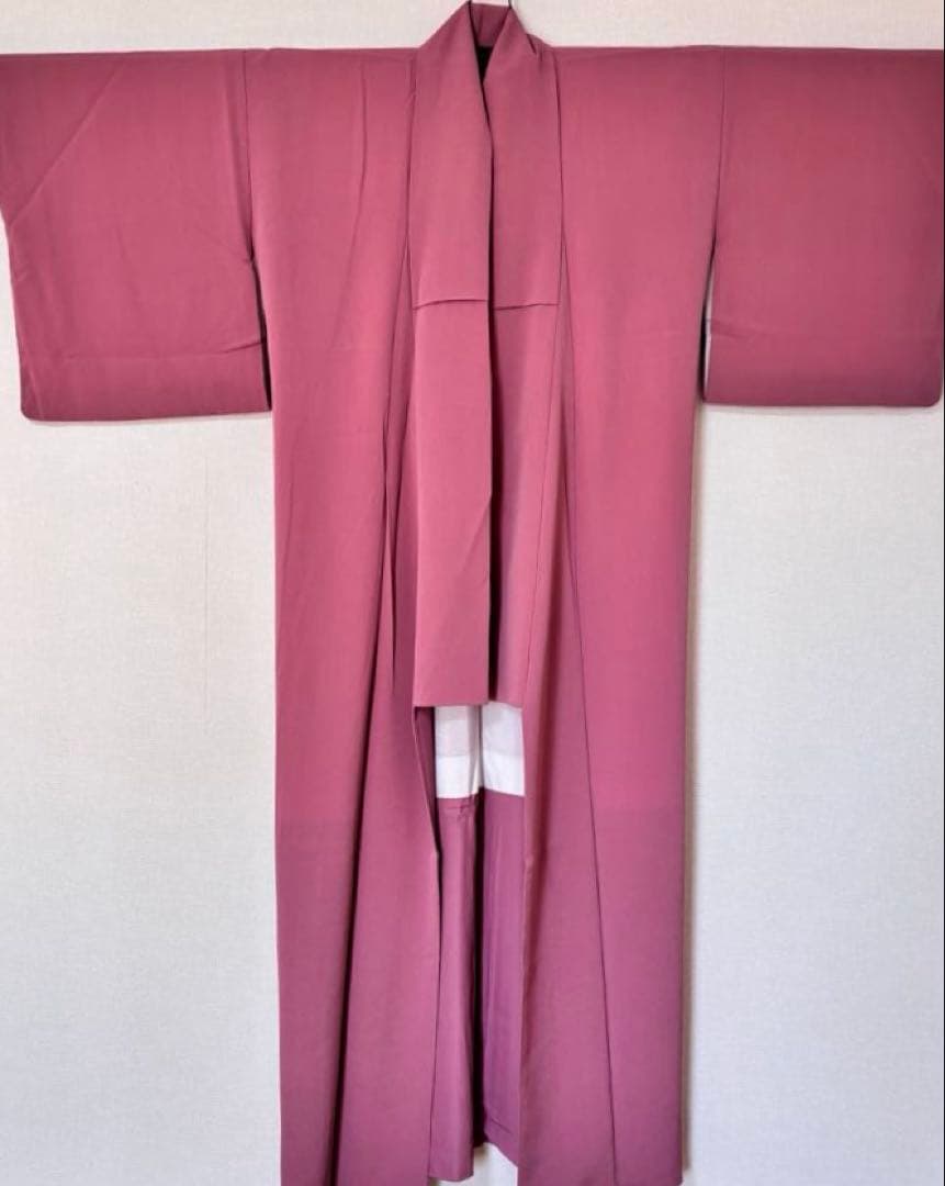 洗える着物　袷　色無地　さんび　東レシルック　156㎝ 2625