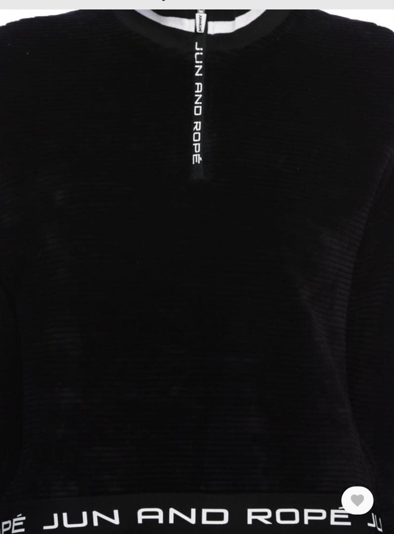 新品タグ付き　JUN&ROPE パイルジャージ　プルオーバー　Ｌ　ゴルフ