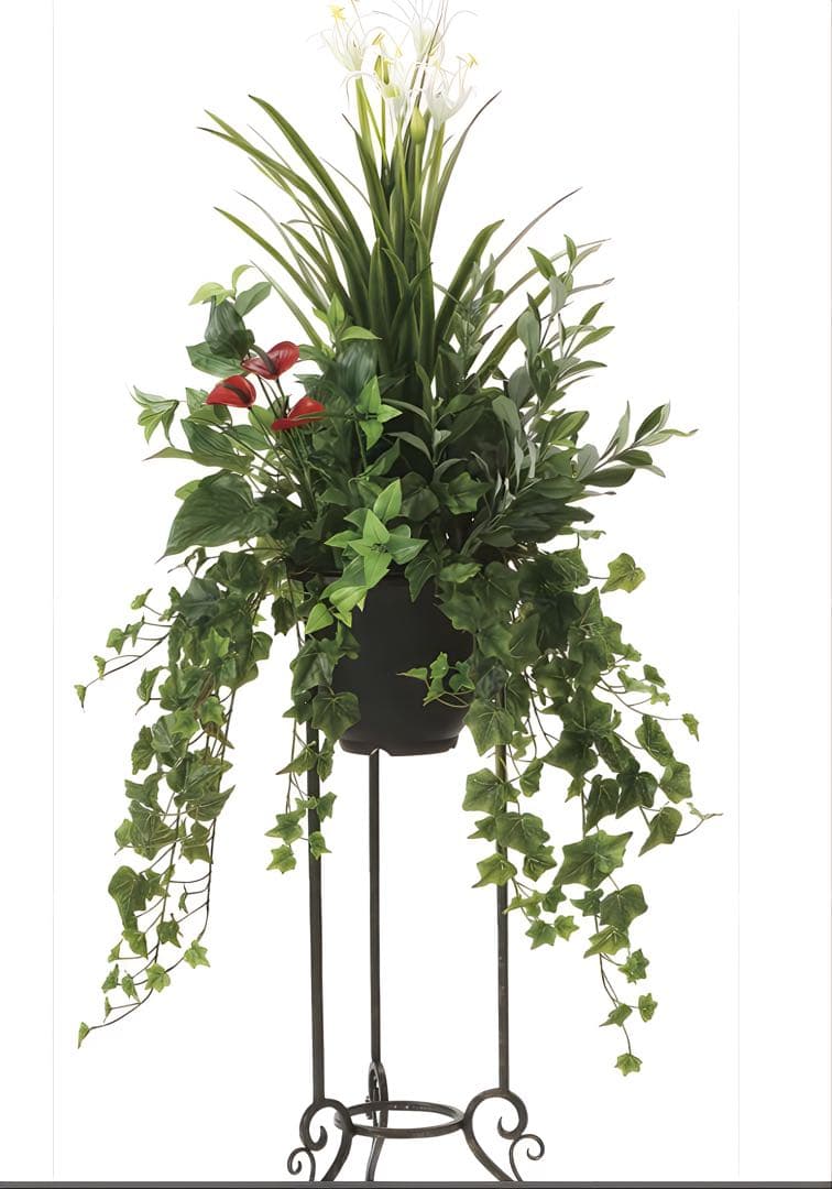 光触媒　人工観葉植物　ウォールグリーン　フェイクグリーン　スタンドユッカ1.35