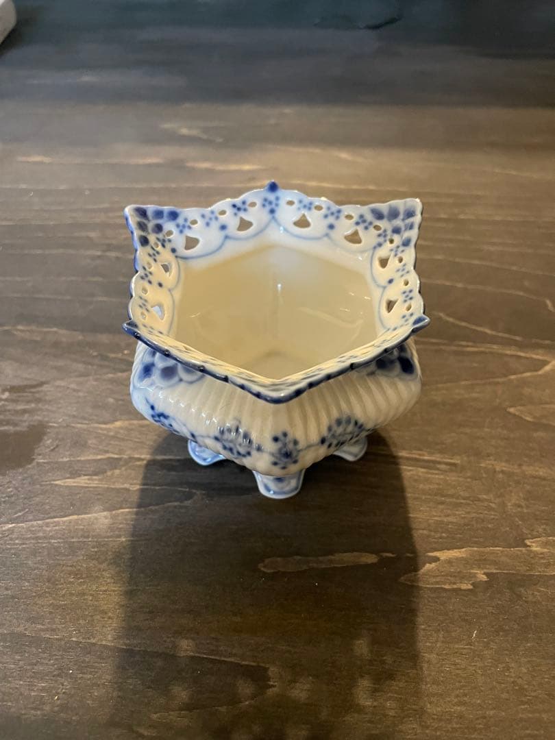 ロイヤルコペンハーゲン ダブルレース プレート&フルレース シュガーポット