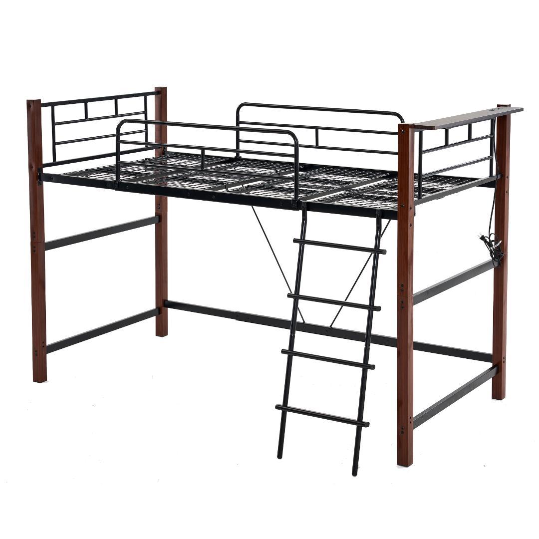 高さ130cm ロフトベッド パイプベッド シングル 一人暮らし システムベッド