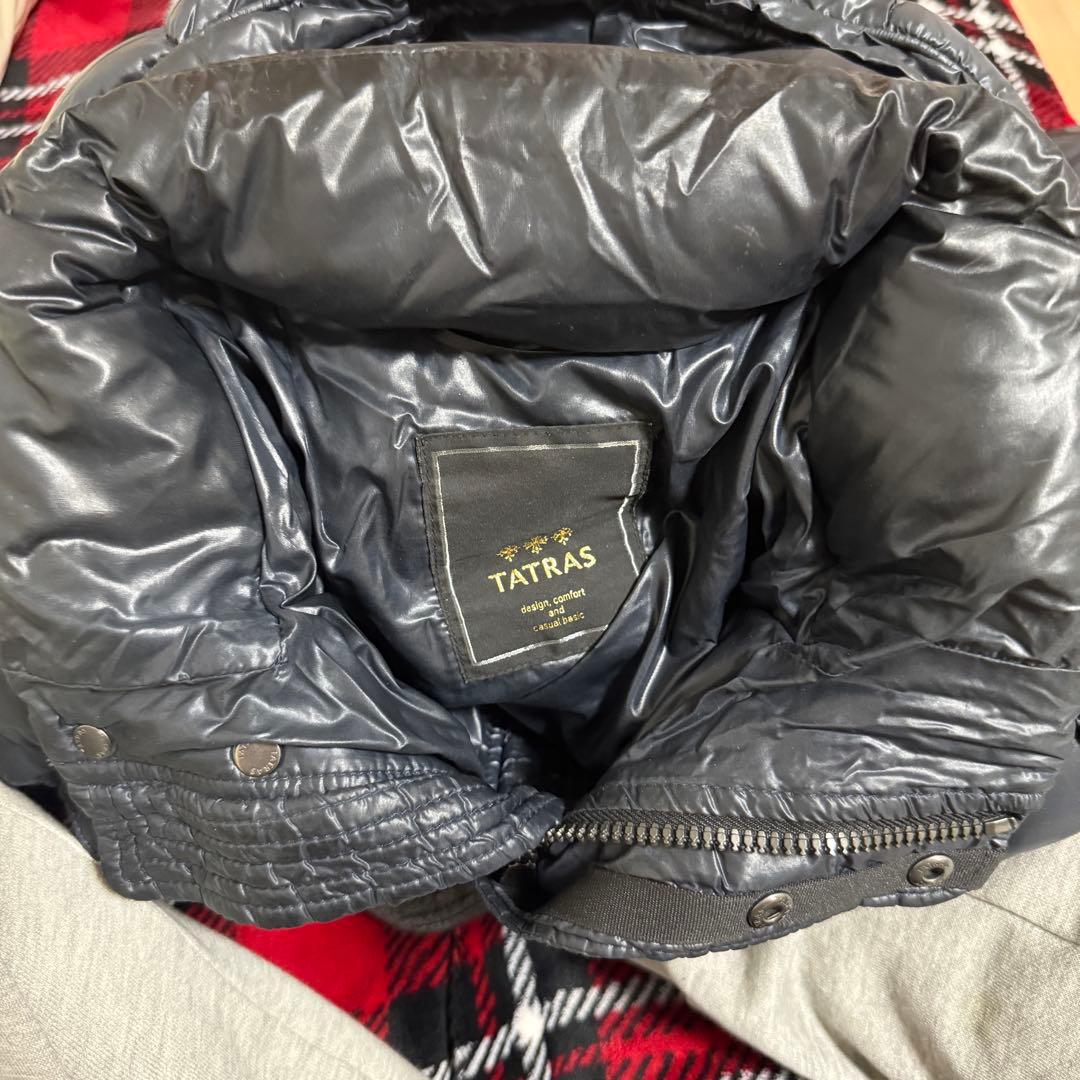 【人気】TATRAS タトラス バラザーノ 光沢 ダウンジャケット 3 ネイビー