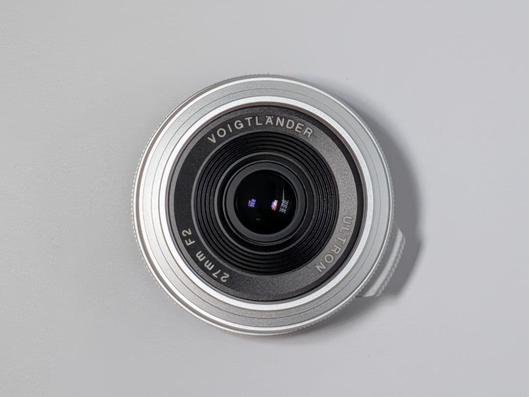 【美品】フォクトレンダー 27mm F2 ULTRON X 銀 フィルター付き