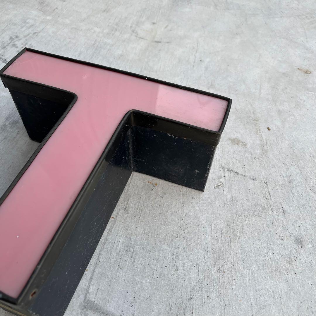 T 看板 アルファベット レターサイン 文字 アメリカ ビンテージ アンティーク