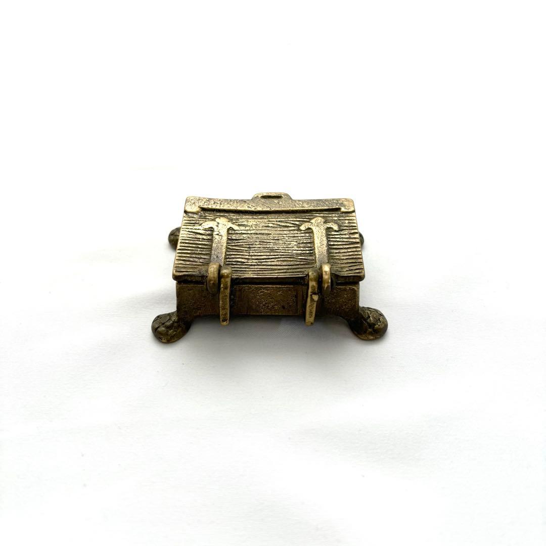 アンティーク ヴィンテージ 真鍮ケース｜トランクモチーフ 小物入れ 一点物