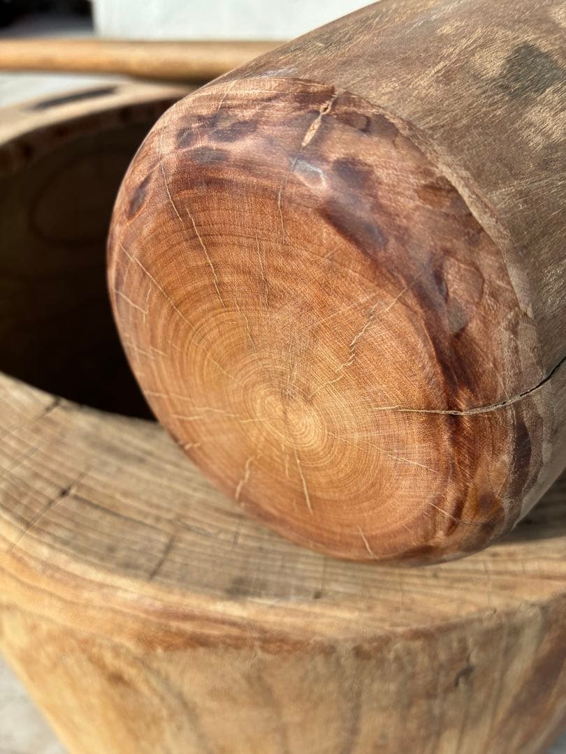 【専用出品】欅　臼のみ　杵は別出品