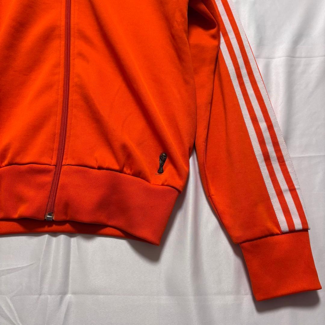 ☆人気　アディダス　ジャージ　トラックジャケット　刺繍ロゴ　オランダ代表　S