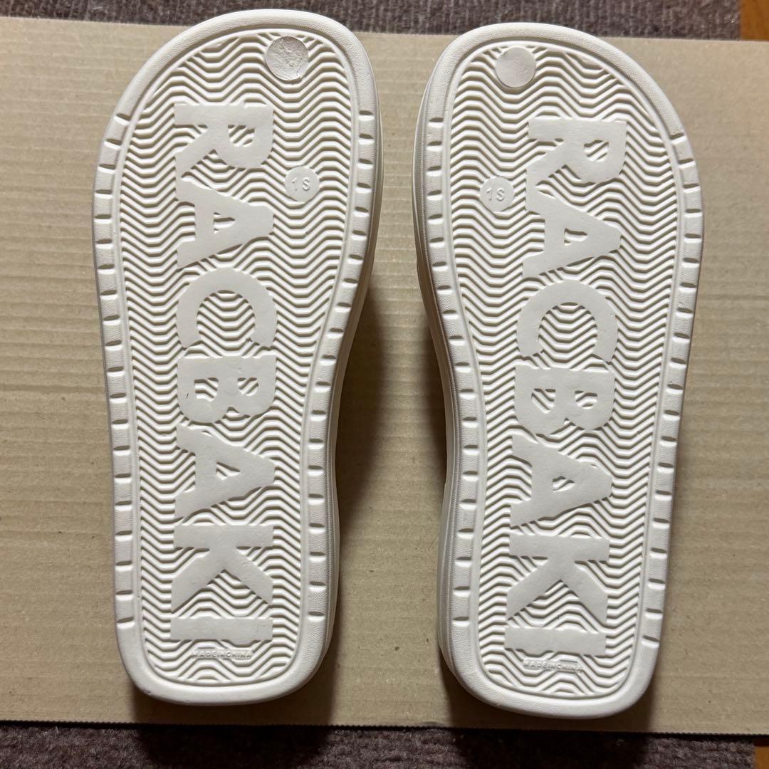 Racbaki ラクバキ イージーサンダル レディースS ホワイト