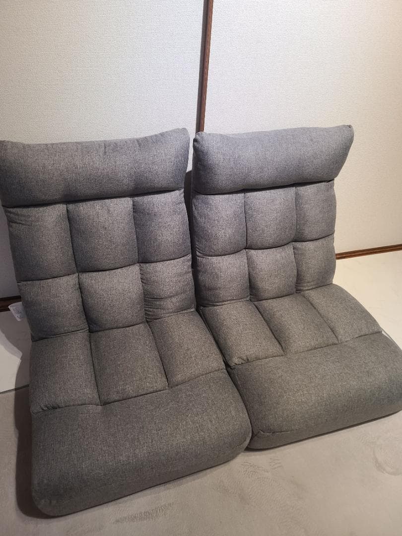 【くろねこ】ニトリ つながるハイバックポケットコイル座椅子(ロダトール)