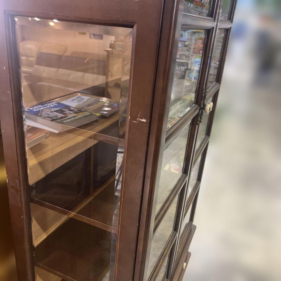 【飛騨産業】キュリオケース◆照明付◇ちょい訳有◆廃盤品◇キツツキ