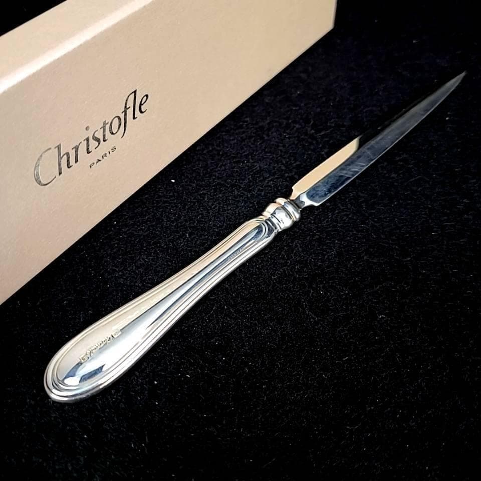 ●良品◇クリストフル アルビ　ペーパーナイフ　箱つき　シルバーコーティング 9