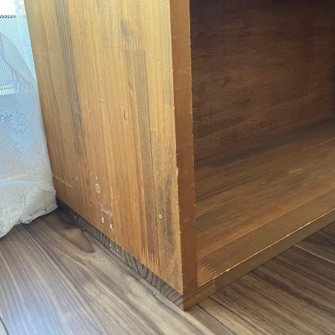 古道具 本棚 おもちゃ棚 絵本棚 おもちゃ収納３段 木製 モンテッソーリ