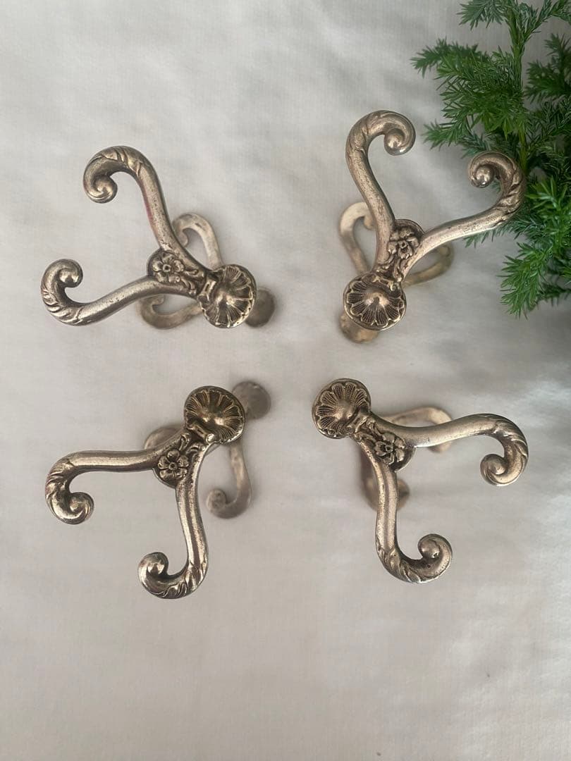 フランスアンティーク　カトラリーレスト4個セット