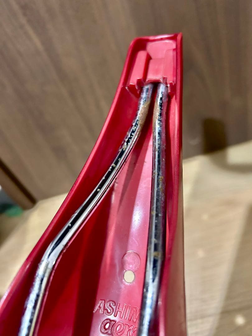 ◆KASHIMAX サドル日本製高級感ある◆ワインレッド/バーガンディ重量257