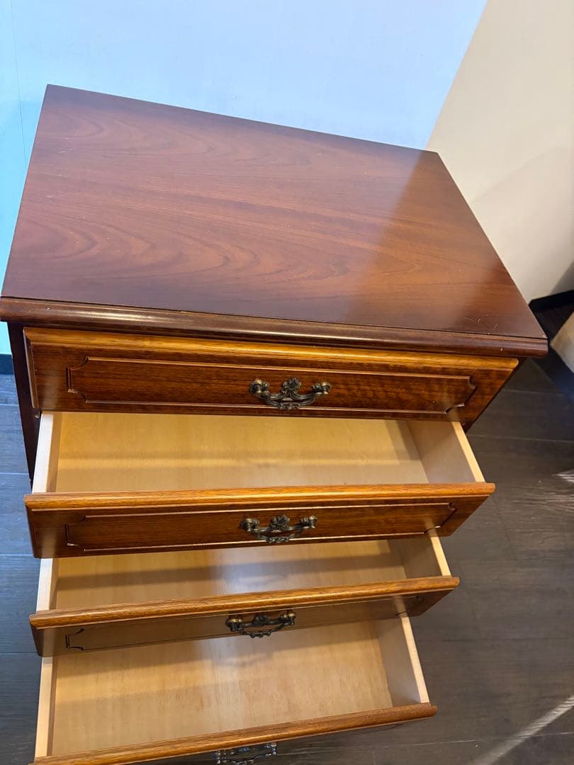 ②カリモク　karimoku 4段チェスト コロニアル　木製 収納家具 良品