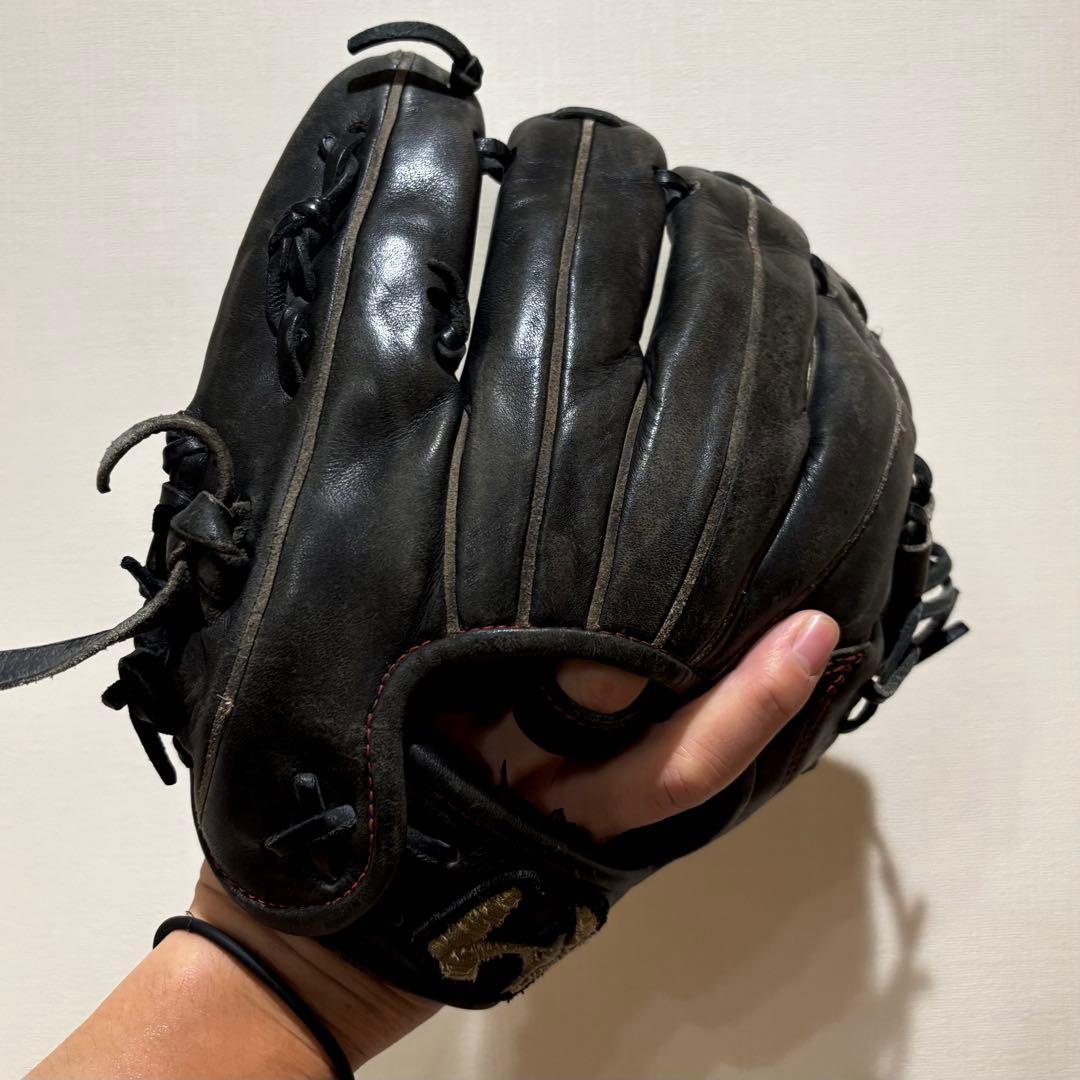 ワールドペガサス 軟式グローブ 少年用 型抜群 即戦力 ブラック 指リング