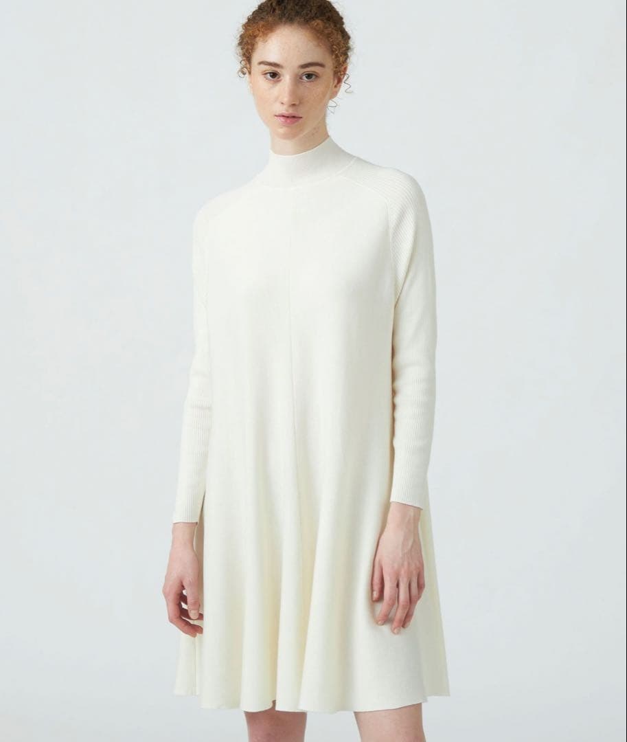 BALLSEY バウンスムース フレアワンピース　ネイビー36