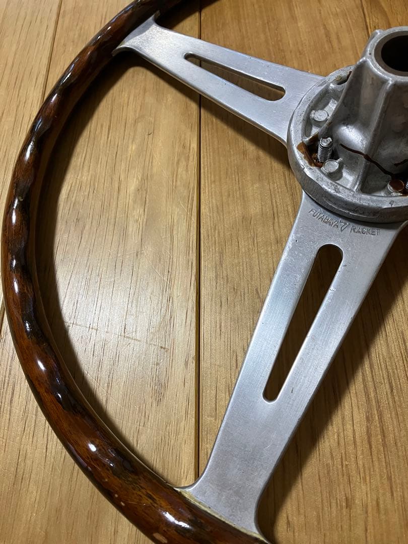 ホンダ 純正 ステアリング フタバヤラケット 木製