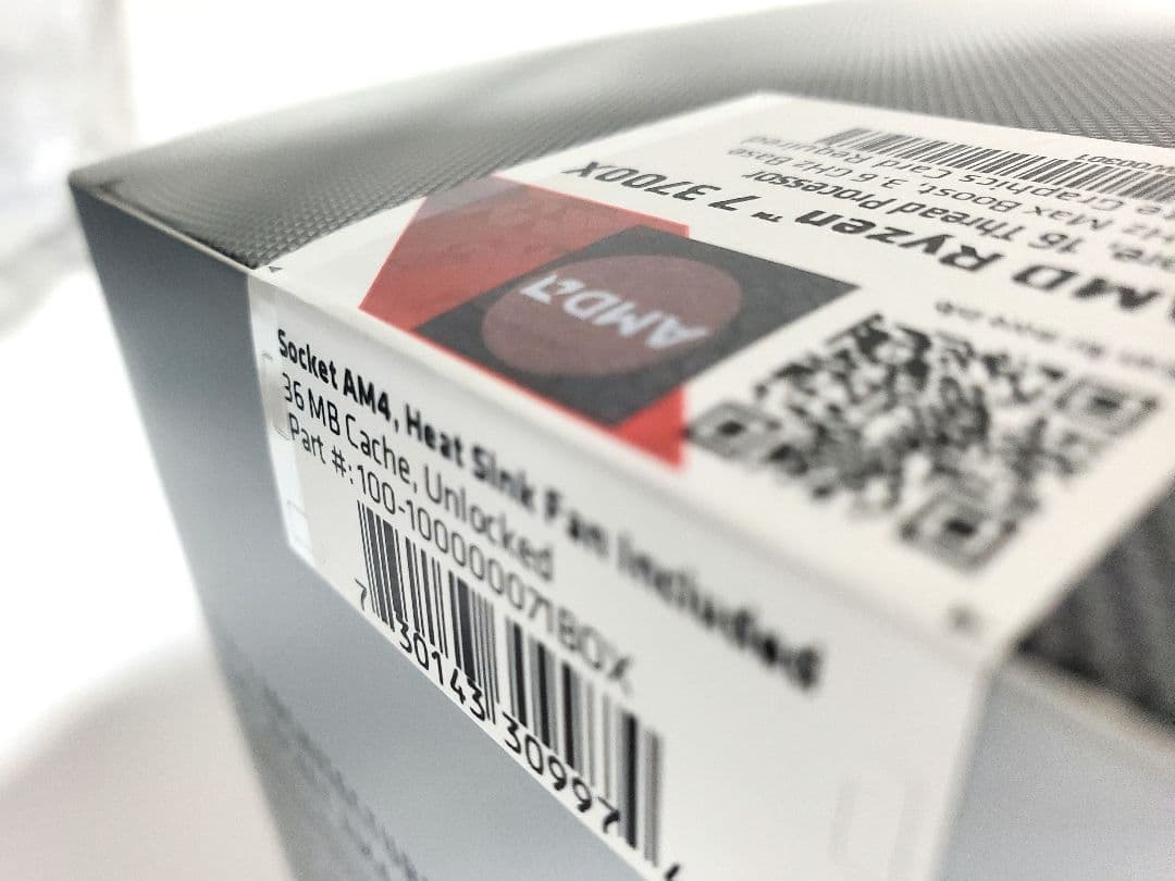 [未開封] AMD Ryzen 7 3700X CPU