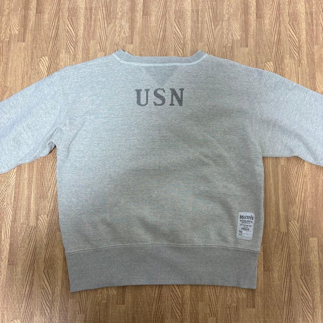 McCOY'S マッコイズ 両V スウェット グレー small USN