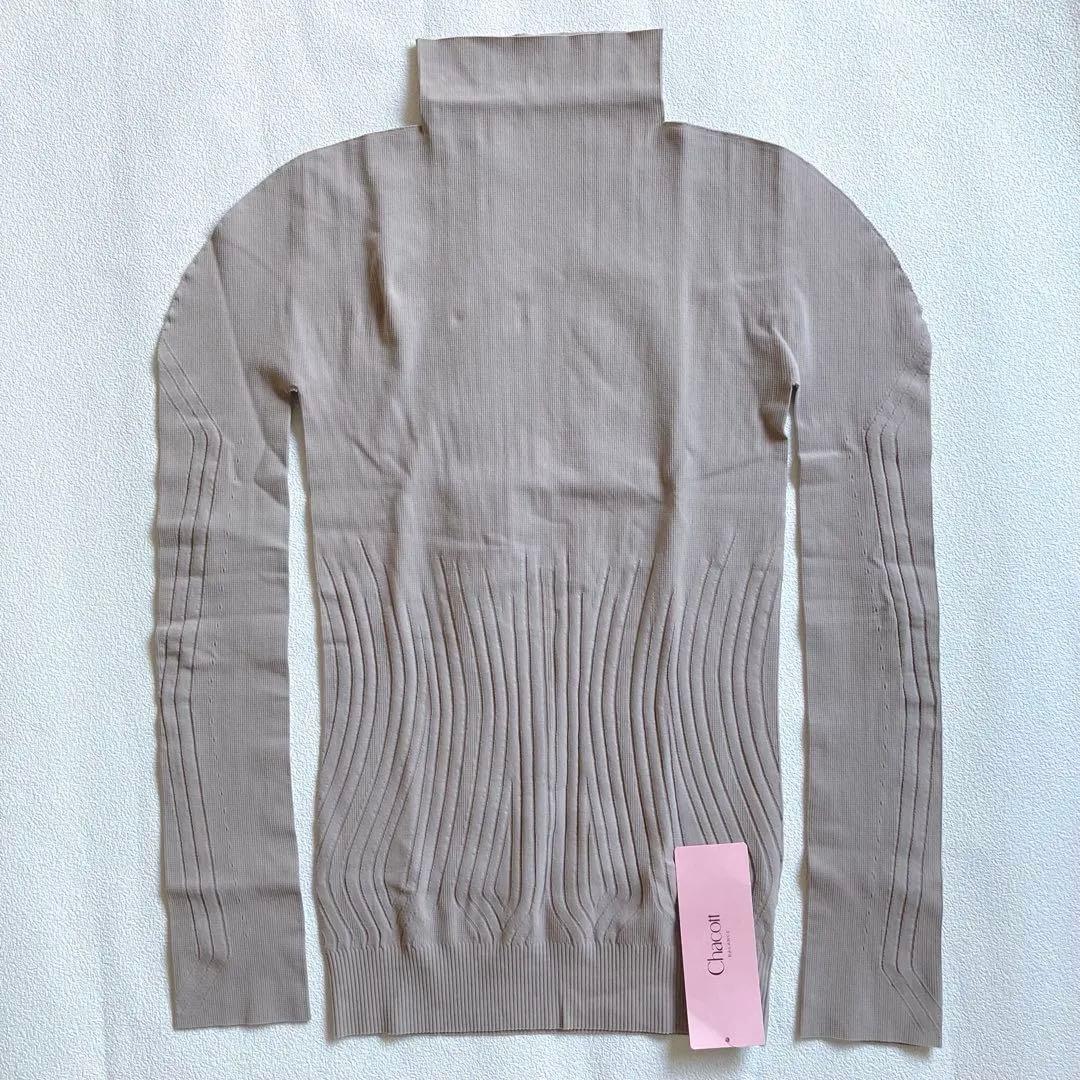 チャコット ノーソーイングニット ハイネック バレエ 社交ダンス 2way リブ