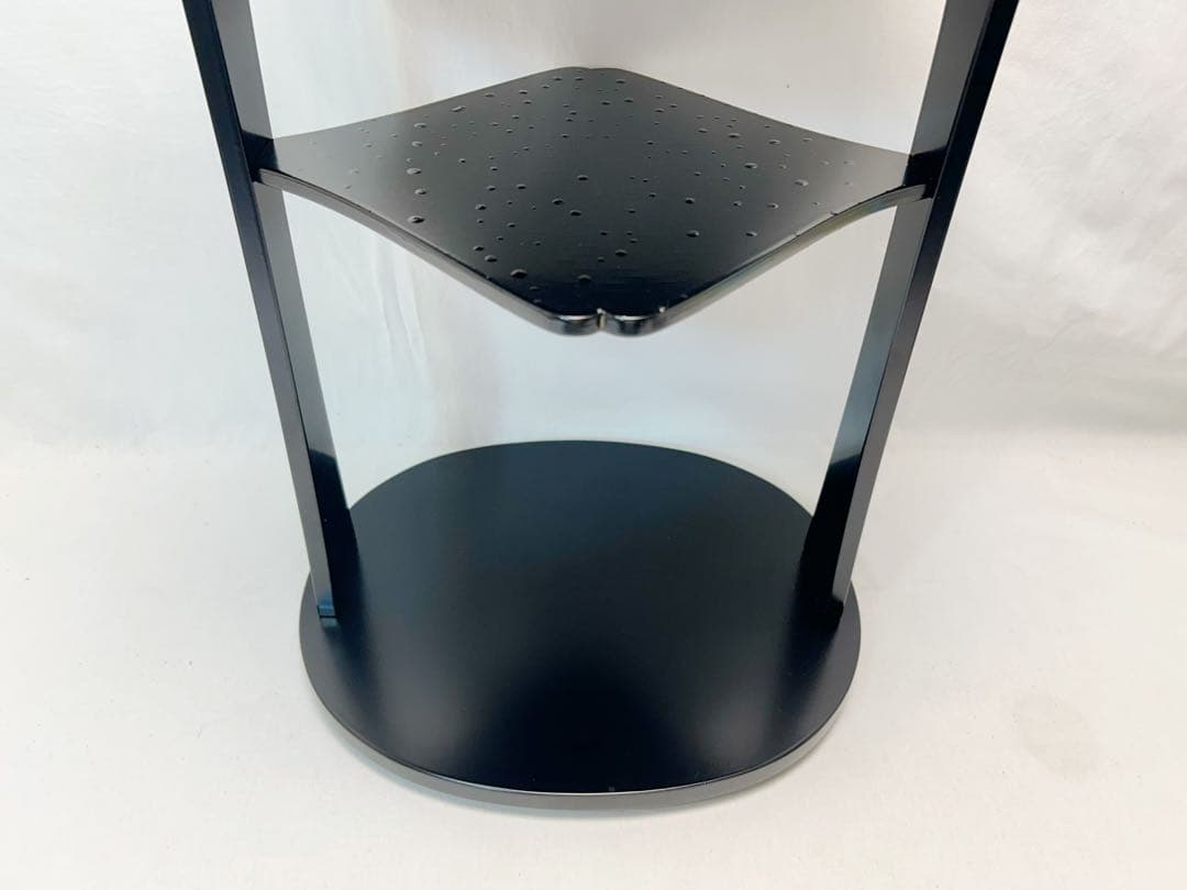 ほぼ未使用 茶道具 南斎造 青貝象嵌 2段式 七宝卓 裏千家 共箱