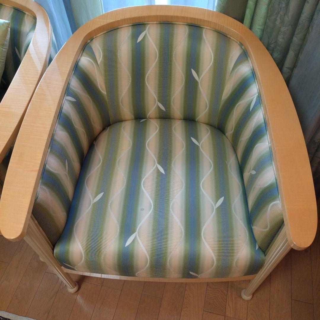 松創 一人掛け ソファ ソファー シカモアメープル IDC 大塚家具 1人用