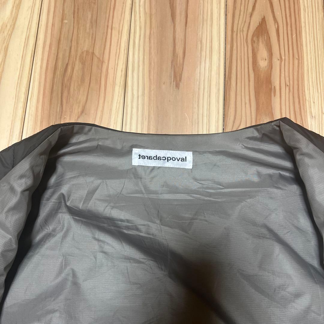 cabaret poval Aircrew Puff Vest グレー 24AW