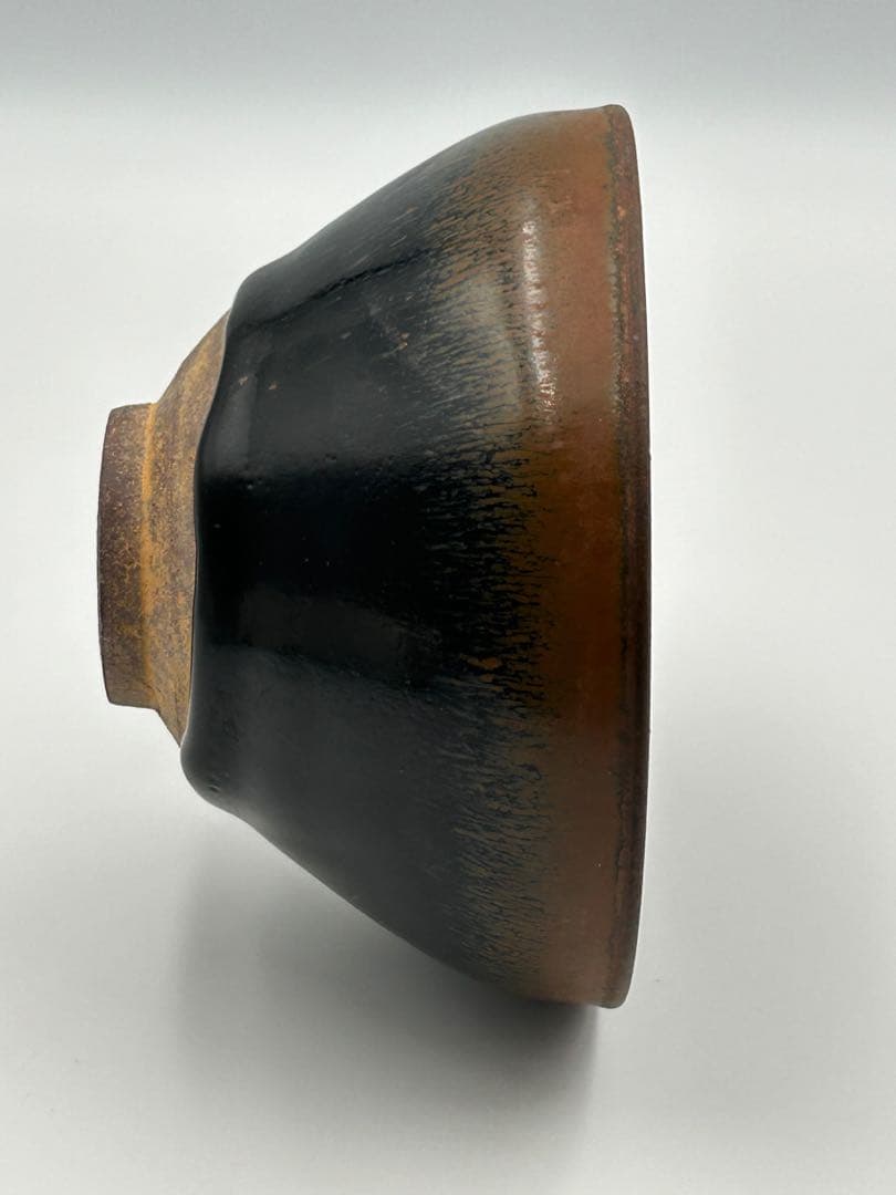 ★0017　宋時代　建窯 兎豪釉天目茶碗 茶道具 茶器 唐物天目 中国美術