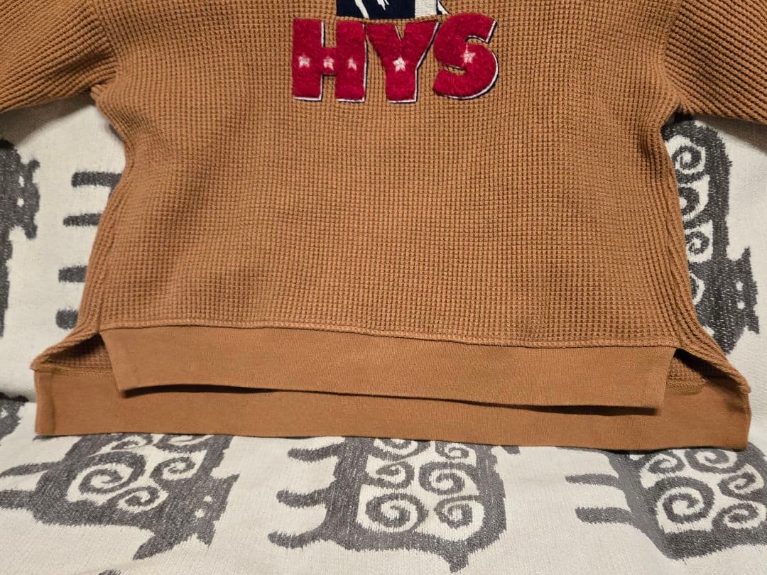 ヒステリックグラマー　HYS 刺繍 ベージュ スウェット