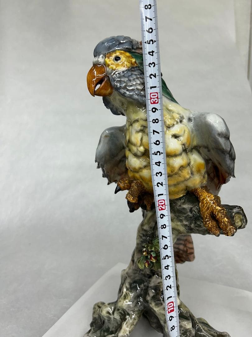 オウム　置き物　イタリア製　オブジェ　コレクション 鳥